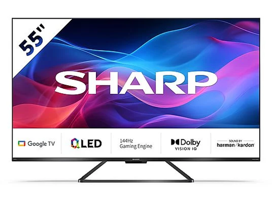 SHARP 55GR8265E TV QLED, Piatto, 55 ", UHD 4K