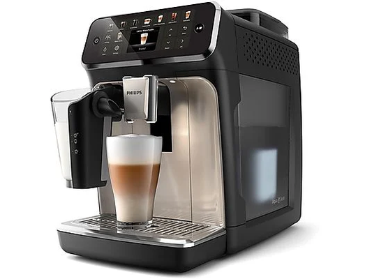 PHILIPS Series 5500 LatteGo EP5547/90 MACCHINA CAFFÉ AUTOMATICA, Nero, Cromato